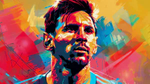 lionel messi portrait